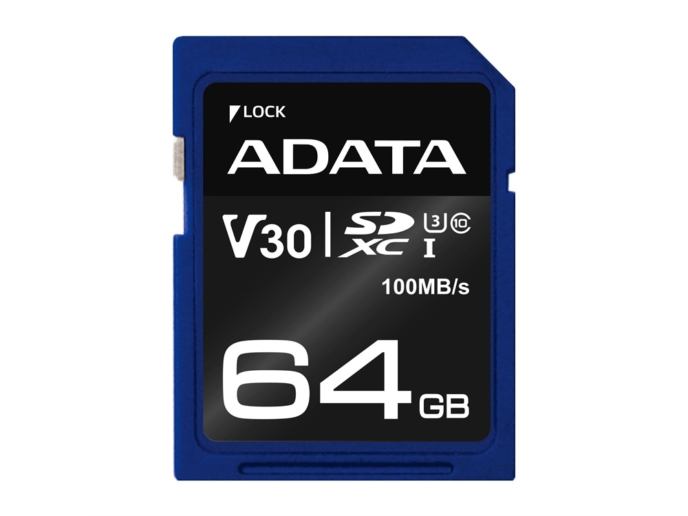ADATA Premier Pro SDXC UHS-I U3 Class 10 V30S (64GB)