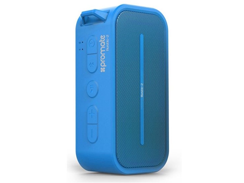 Promate Rustic-2 6W Rugged IPX5 Water-Resistant Bluetooth 4.0 Speaker (Blue)