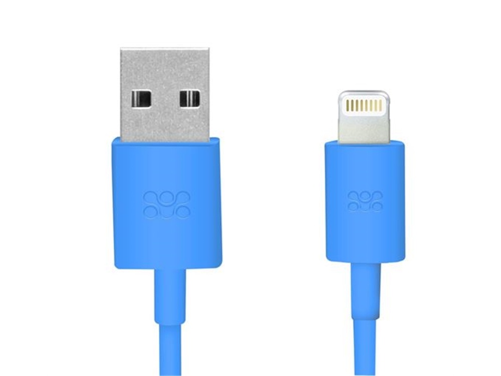 Promate 1.2m USB Sync and Charge Lightning Cable (Blue)