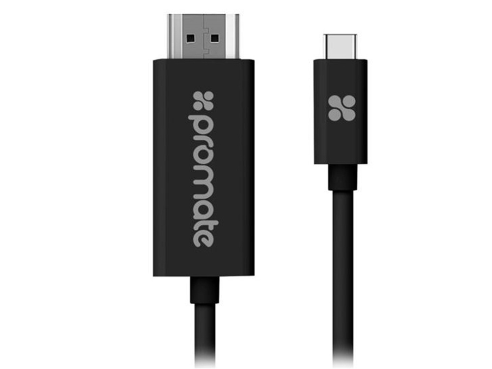 Promate USB 3.1 Type-C to HDMI Cable (Black, 1.8m)