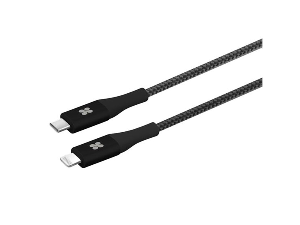 Promate 1.2m USB Type-C OTG Cable with Lightning Connector (Black)