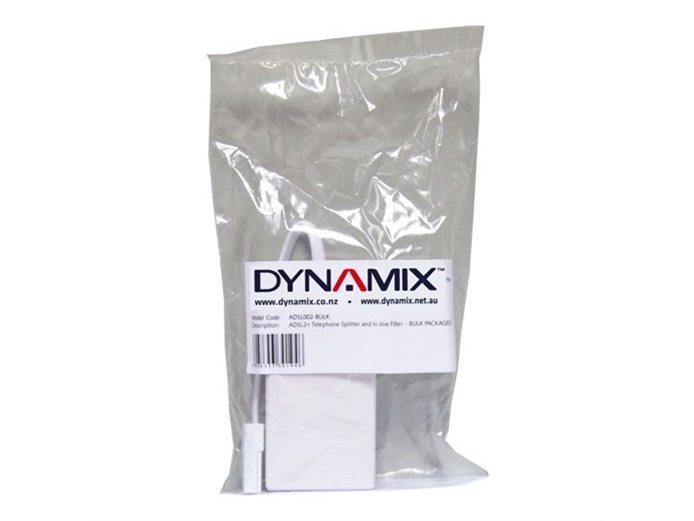 DYNAMIX ADSL2+ Telephone Splitter - Bulk Packaged