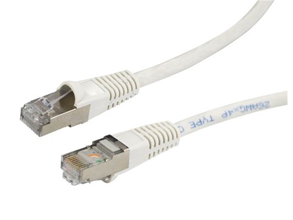 DYNAMIX Cat6A SFTP 10G Patch Lead (White, 7.5 m)