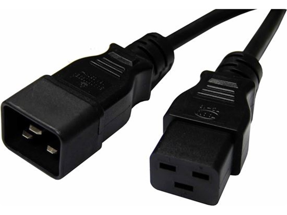 DYNAMIX IEC 16A Power Extension Cord (C20 Plug to C19 Socket, 2 m)