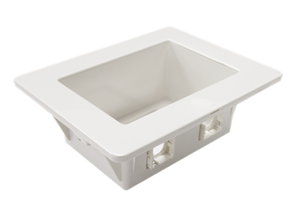 DYNAMIX Recessed Wall Box with 2 x AMDEX style outlets & 1 x GPO Slot