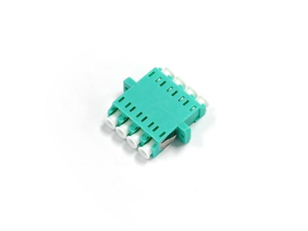 DYNAMIX Fibre LC/ LC Quad Multi-Mode Joiner with PhBr Sleeve (Aqua)