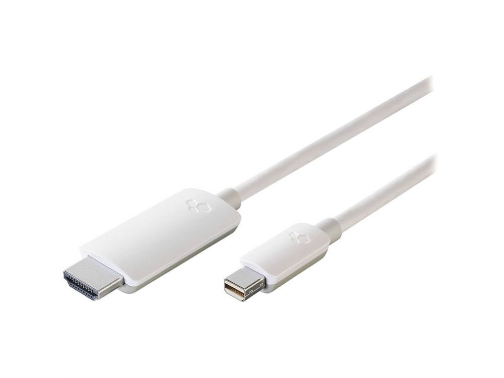 Kanex Mini DisplayPort to HDMI Cable with Audio & 4K Support (6', White)