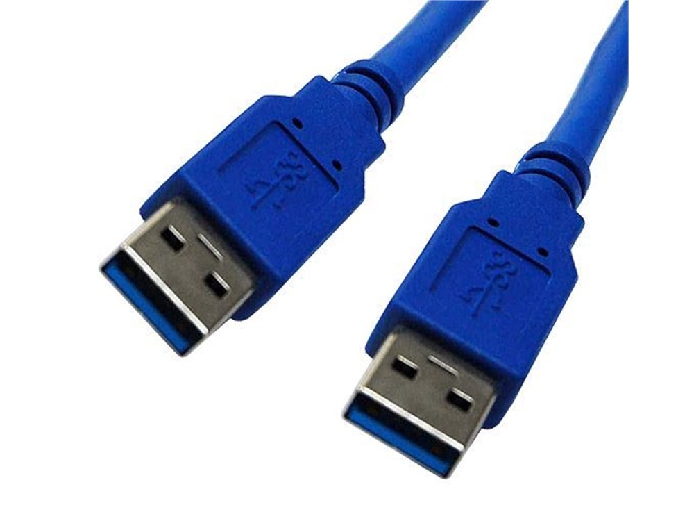 DYNAMIX USB 3.0 Type A Male to Type A Male Cable (Blue, 1m)