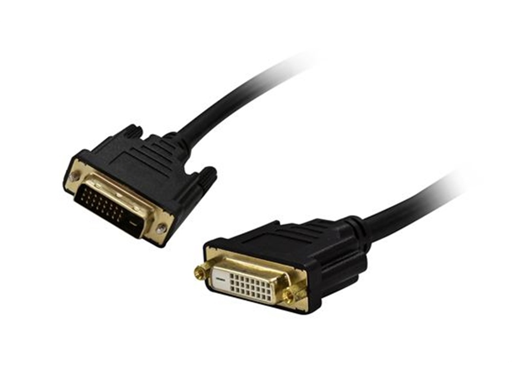 DYNAMIX DVI-D Male to DVI-D Female Digital Dual Link Cable (2 m)