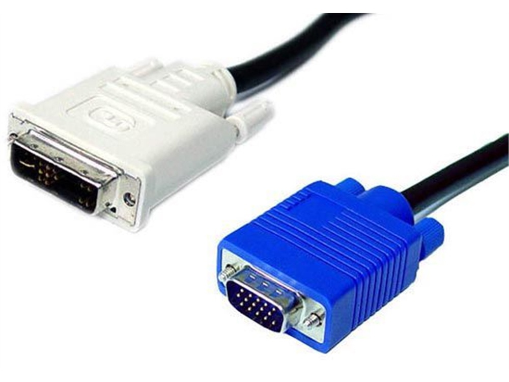 DYNAMIX DVI-A Male to VGA Male Cable (2 m)