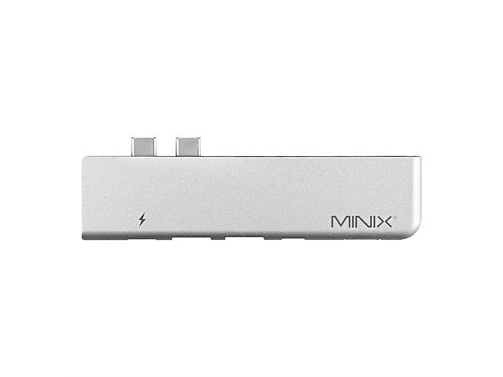 MiniX NEO C-D USB-C Multi-Port Adapter for Mackbook Pro (Silver)