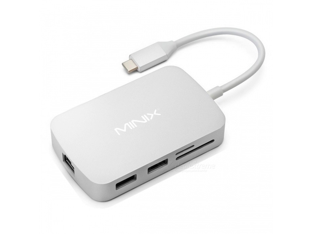 MiniX NEO C-X Multi-Port Adapter (Silver)
