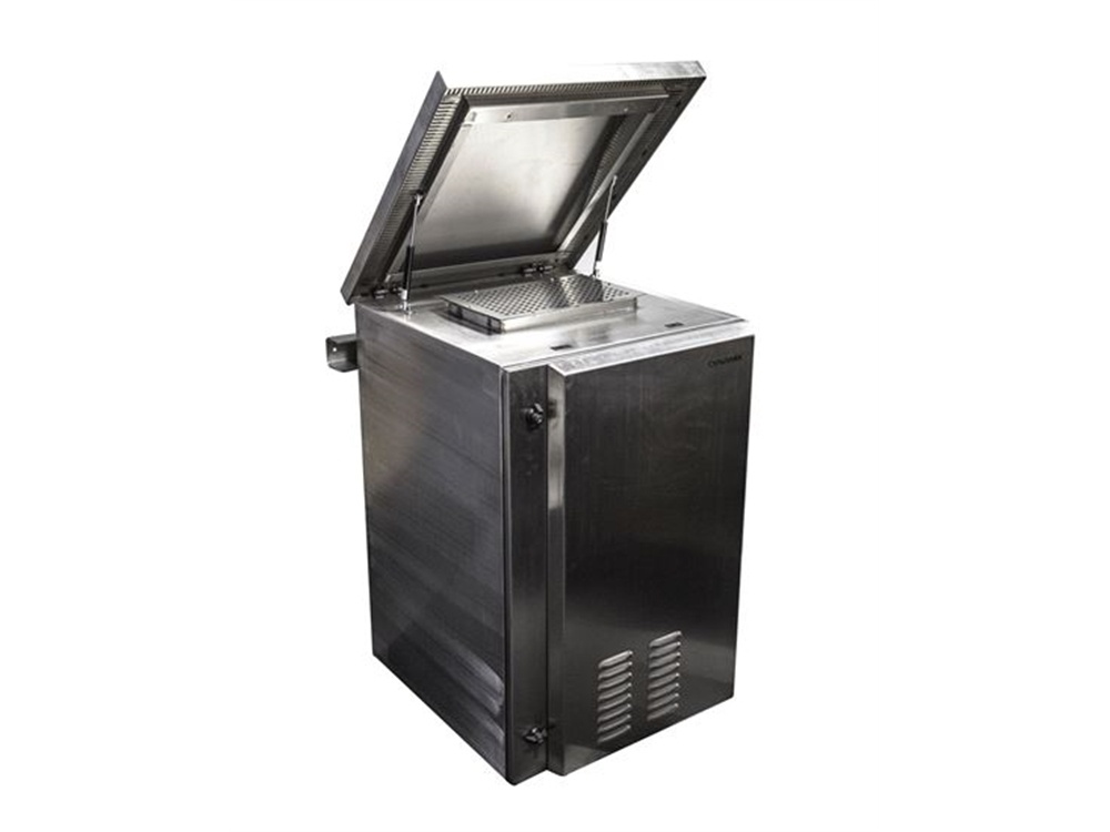 DYNAMIX RODWSS12-600FK 12RU Vented Outdoor Wall-Mount Cabinet (Stainless Steel)