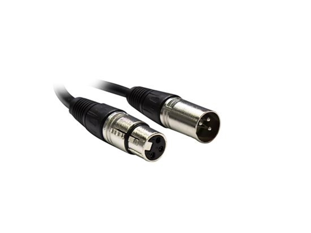 DYNAMIX XLR 3-Pin Male to Female Balanced Audio Cable (1 m)