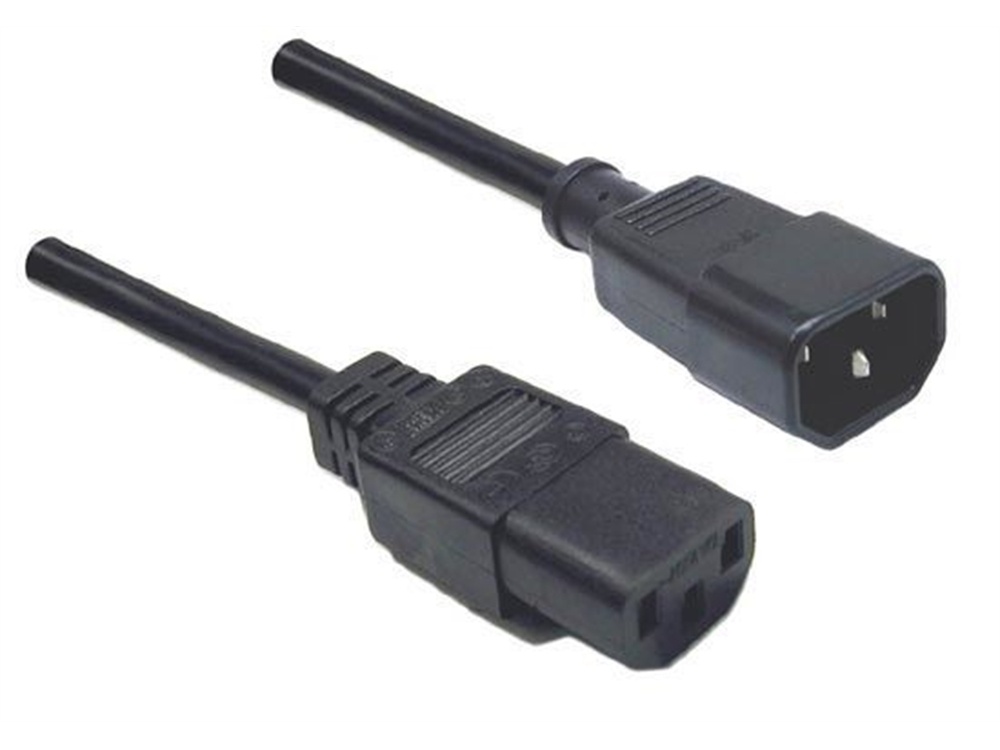 DYNAMIX IEC Male to Female 10A SAA Power Cord (Black, 0.3 m)