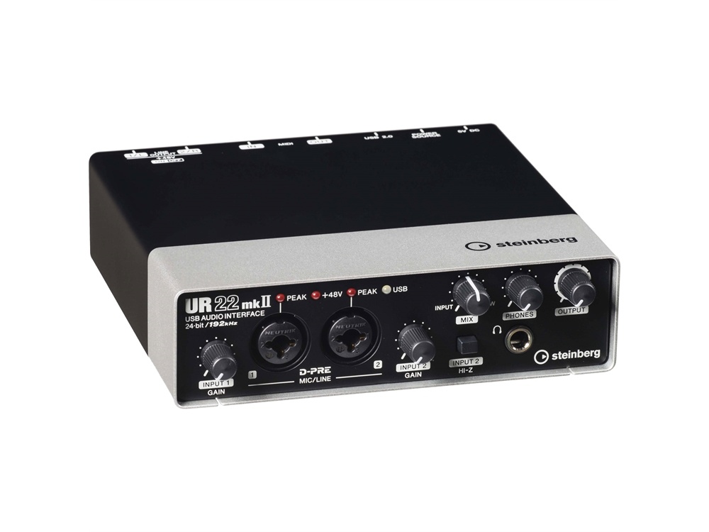 Steinberg UR22MKII USB Audio Interface with Dual Microphone Preamps