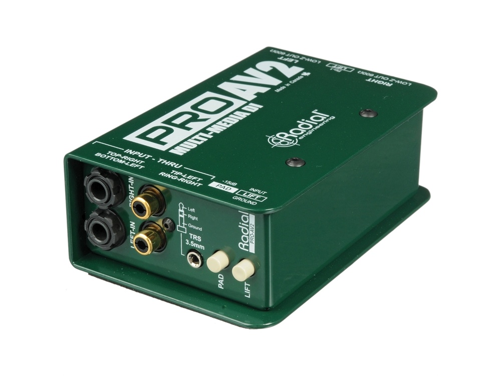 Radial Engineering ProAV2 - Audio/Video Passive Stereo Direct Box