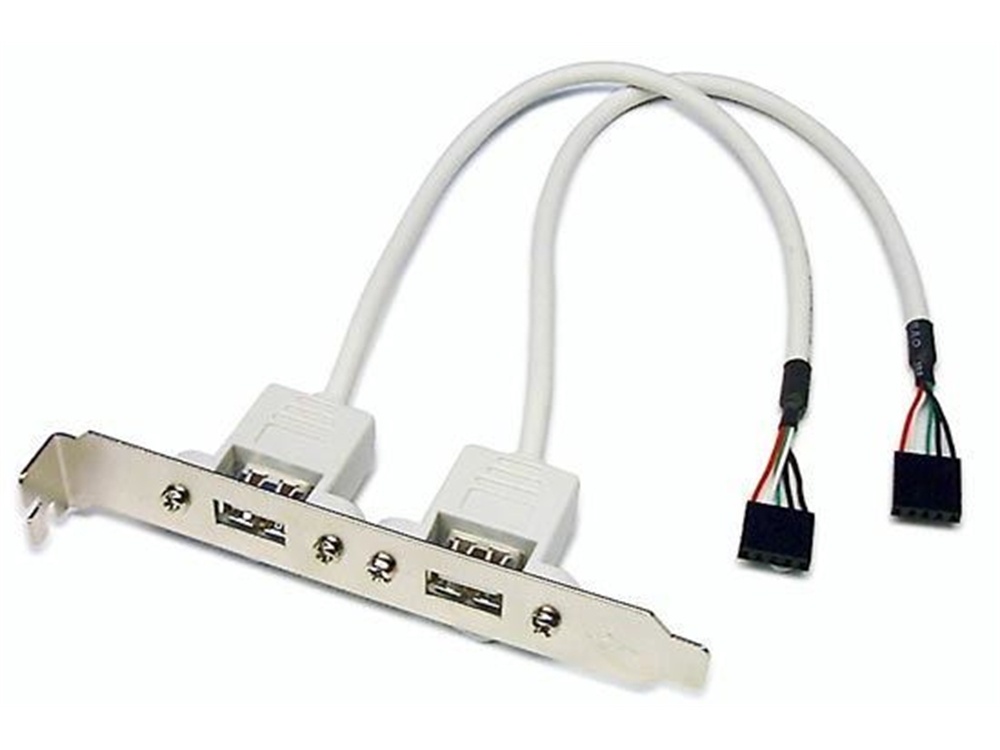 DYNAMIX USB Type-A Female to 5-Pin Housing Slot Card with Bracket