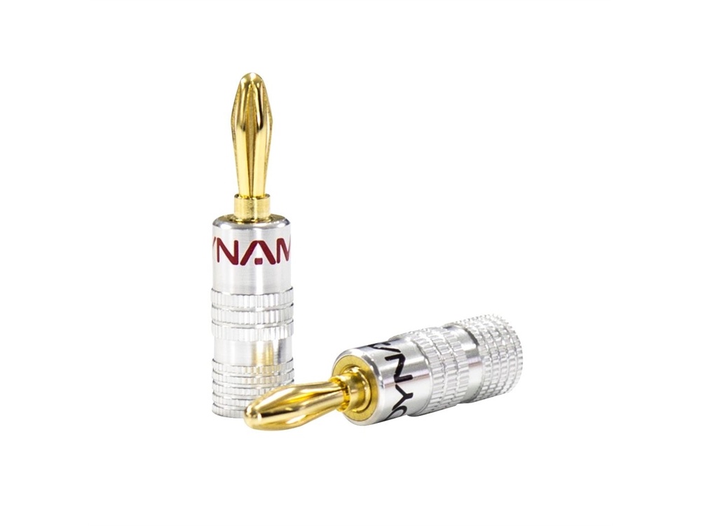 DYNAMIX Banana Plugs Gold Plated with Alloy Jacket