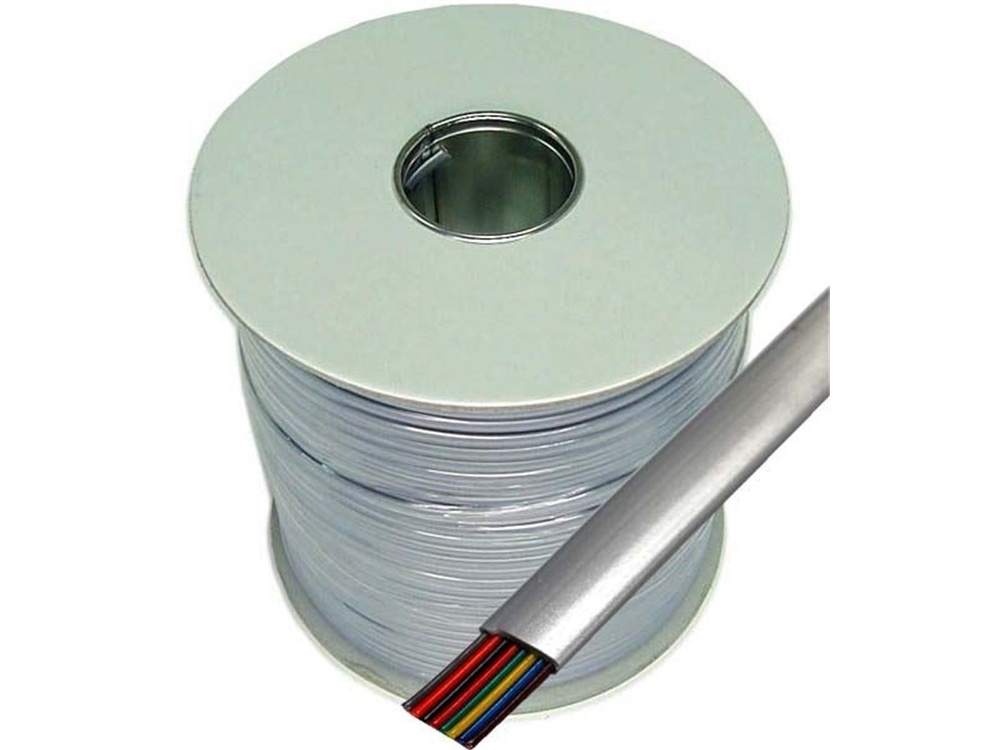 DYNAMIX Roll 8-Wire Flat Cable (300m, Silver)
