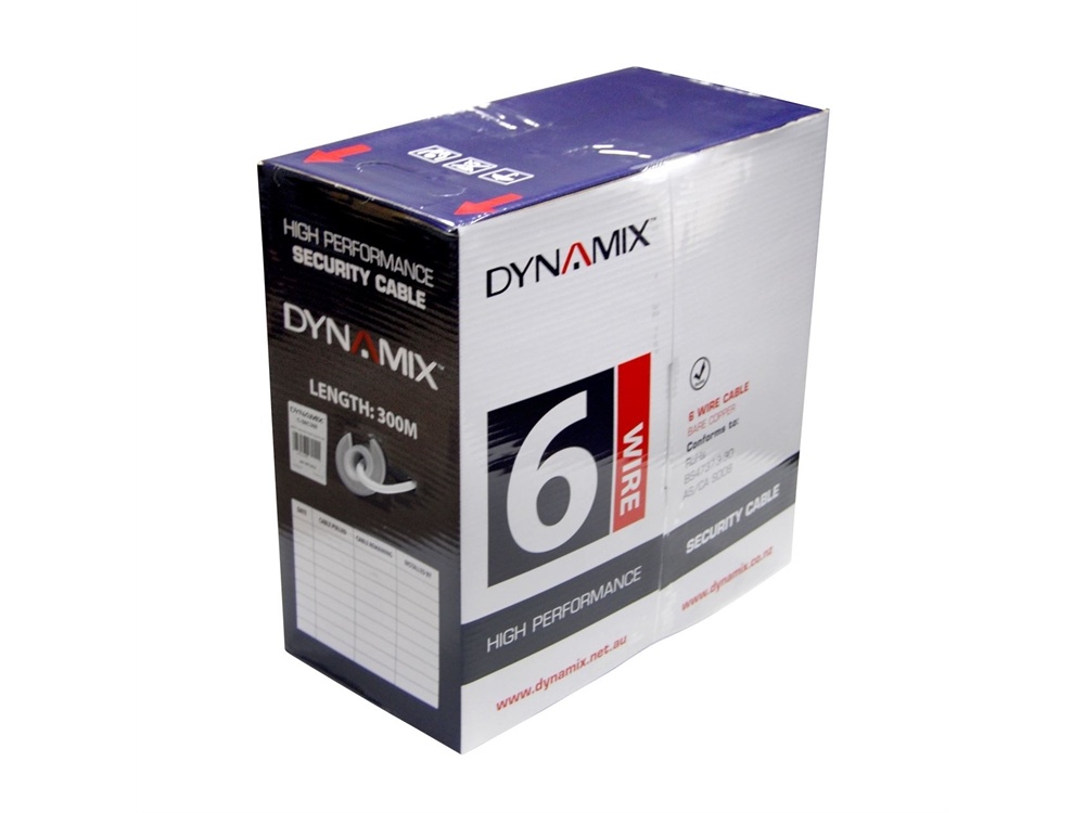 DYNAMIX 6C Bare Copper Security Cable in pull-box (300m x 044mm)