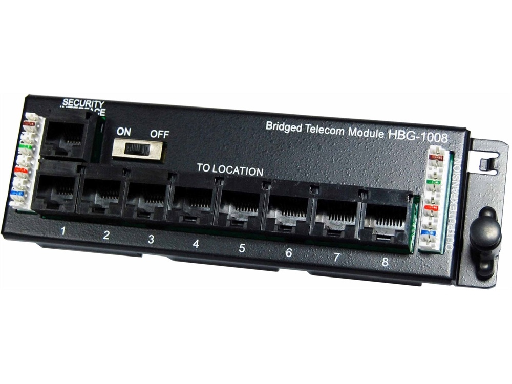 DYNAMIX 8 Port Telco Distribution Module with RJ31 Security Port