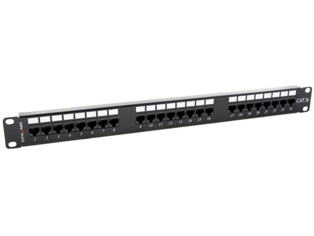 DYNAMIX 24 Port 19" Cat5e UTP Patch Panel