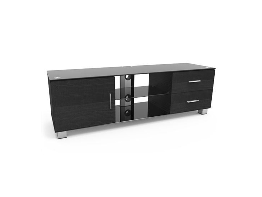 Brateck LK-207L Wood & Glass TV Entertainment Stand