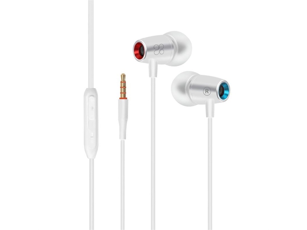 Promate Tunebuds-1 Earphones with In-Line Microphone (Silver)