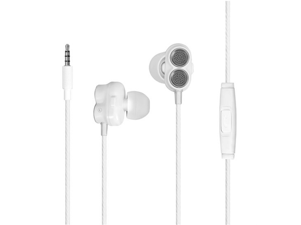 Promate Ivory In-Ear Wired Earphones (White)