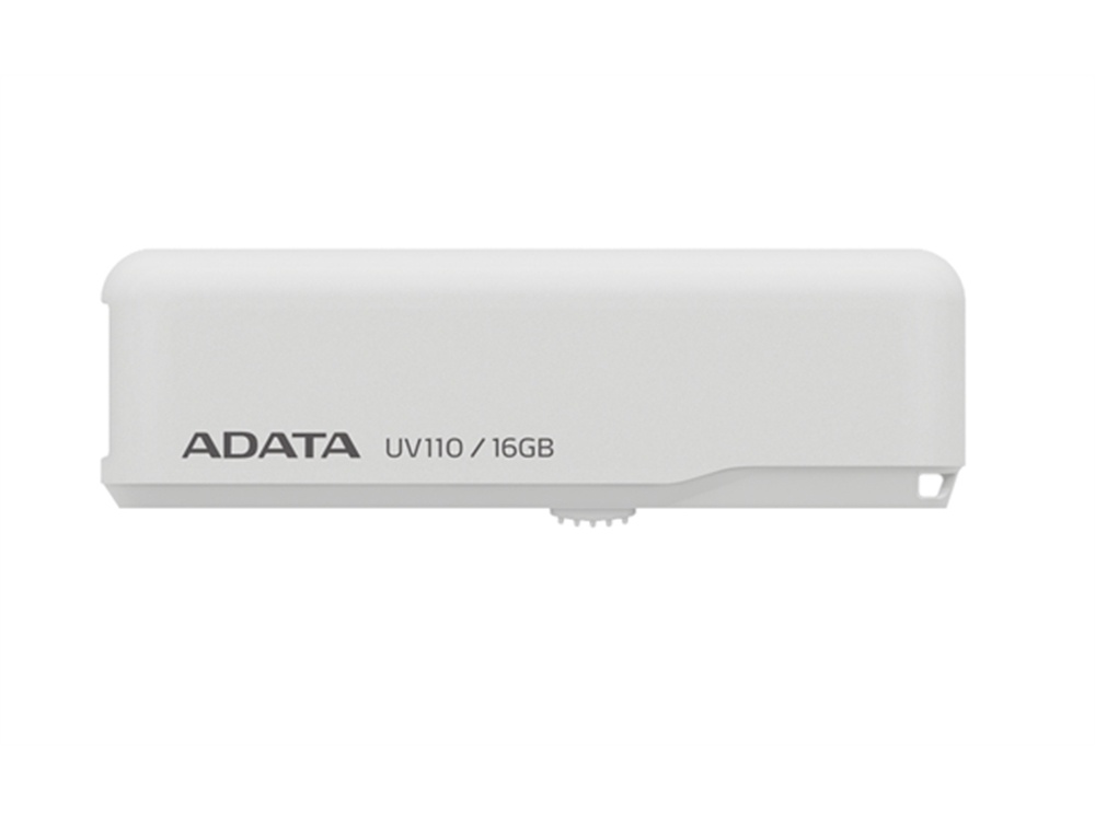 ADATA UV110 16GB Retractable USB 2.0 Flash Drive (White)