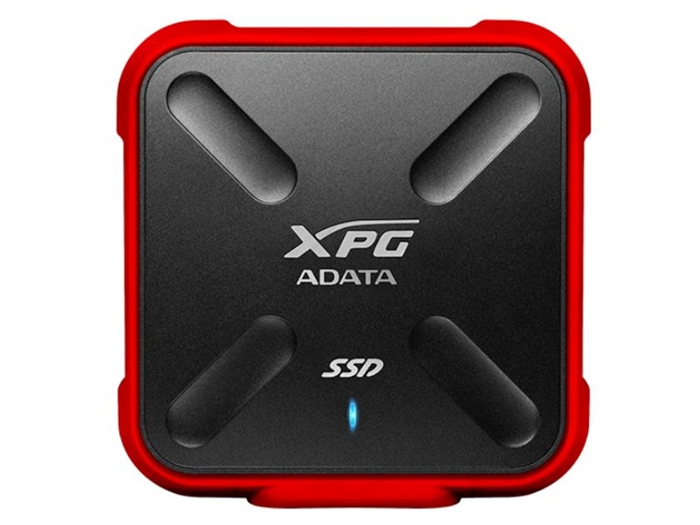 ADATA SD700 512GB USB 3.1 External Solid State Drive (Black/Red)