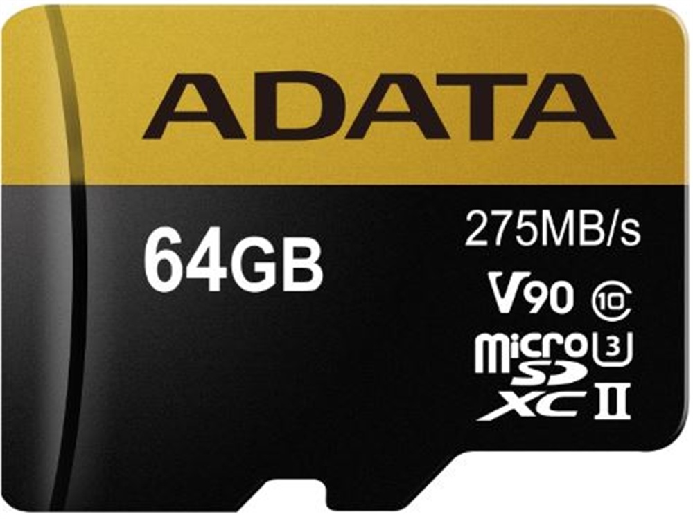ADATA 64GB Premier ONE V90 UHS II Micro SDXC Memory Card