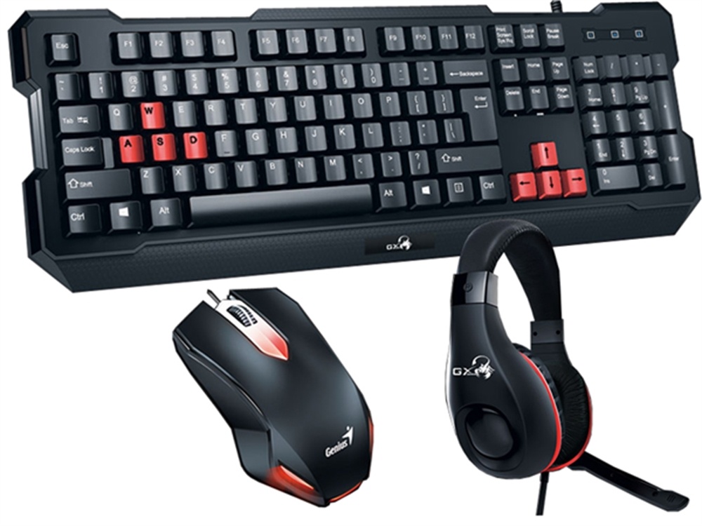 Genius KMH-200 Gaming Mouse, Keyboard and Headset Kit