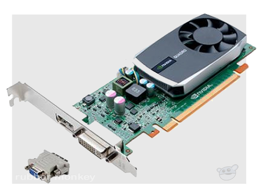 Lenovo NVIDIA Quadro 600 96-core CUDA 1GB Dual-Link DVI Dual DisplayPort Graphics Card