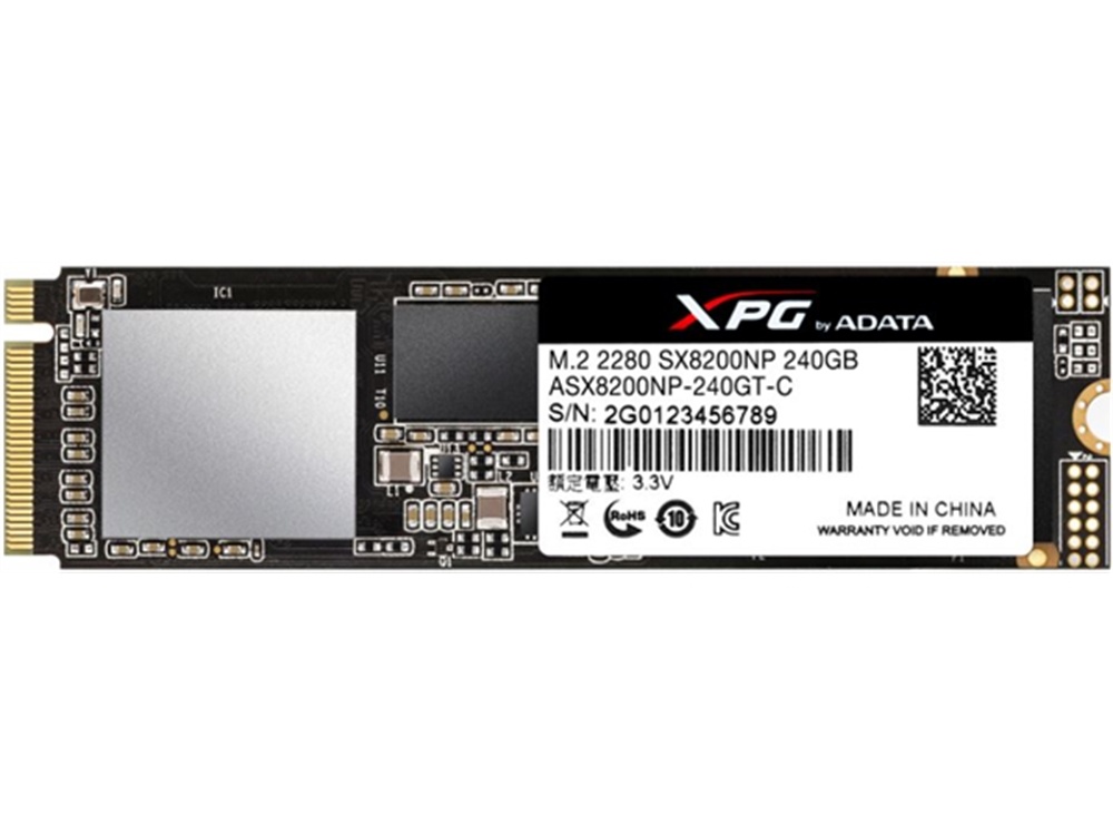 ADATA 240GB XPG SX8200 PCIe M.2 2280 SSD