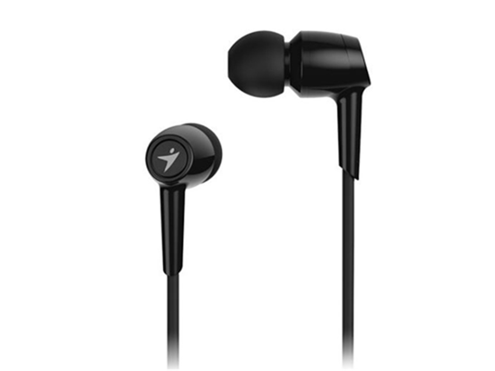 Genius HS-M225 In-Ear Headphones with In-line Mic (Black)
