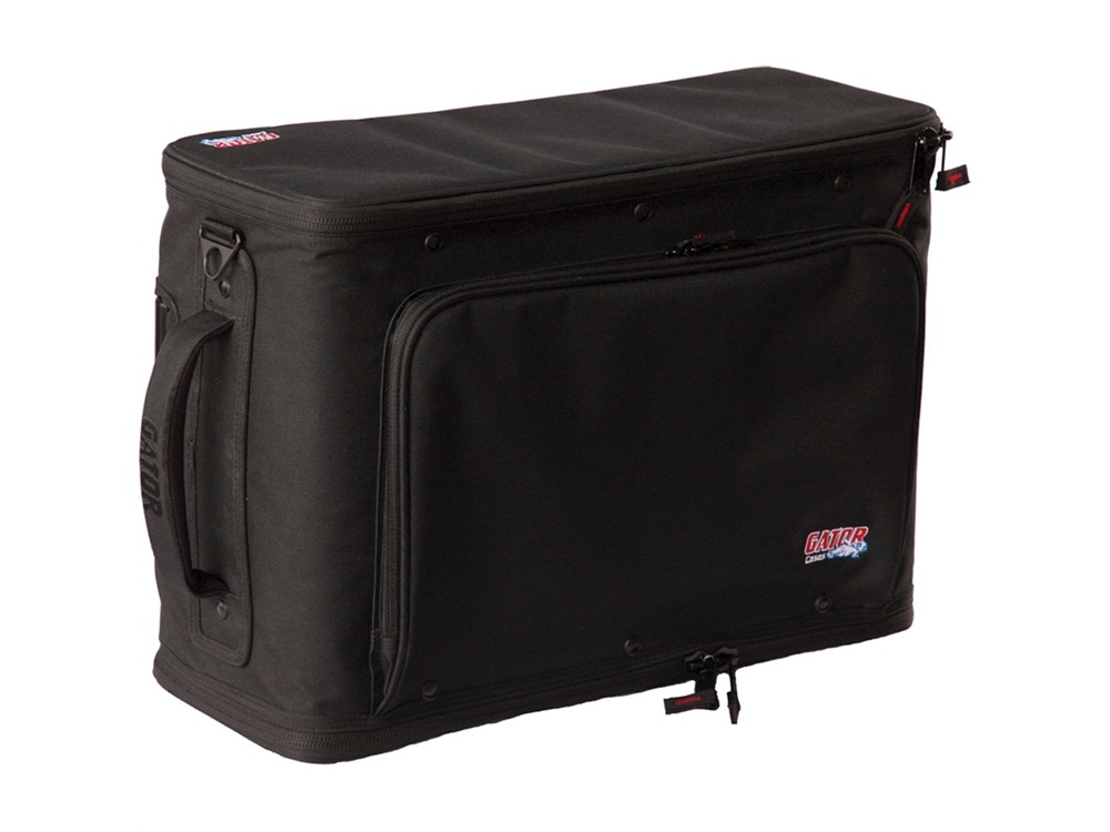 Gator Cases 3U Lightweight Rolling Rack Bag (Black)
