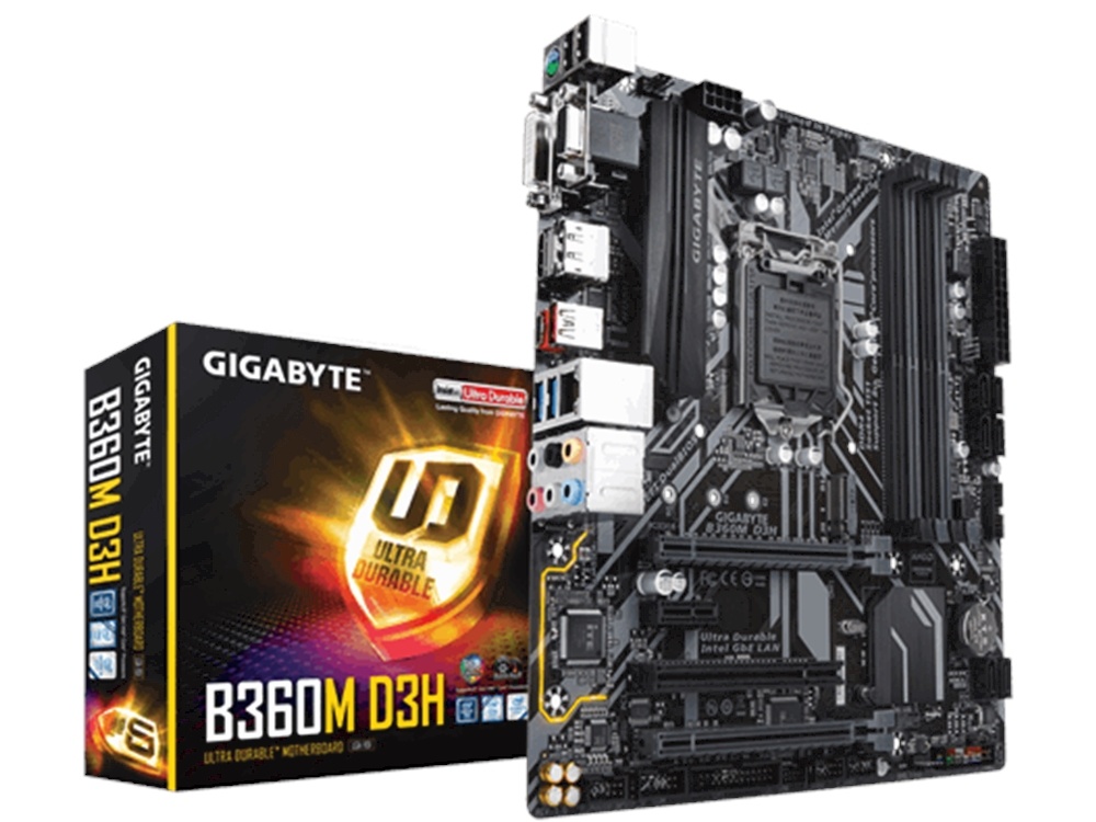 Gigabyte GA-B360M-D3H mATX Ultra Durable Motherboard