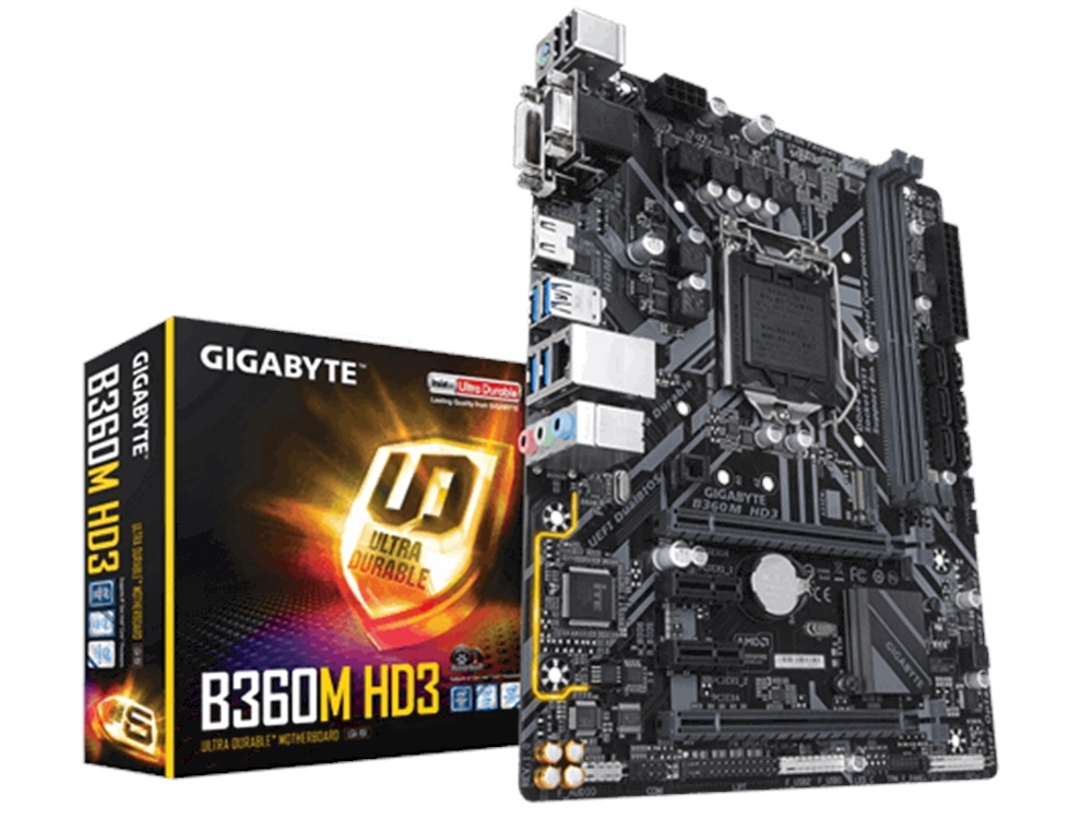 Gigabyte GA-B360M-HD3 mATX Ultra Durable Motherboard