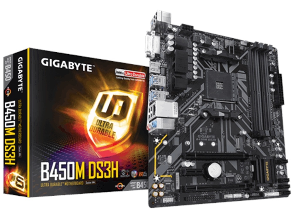 Gigabyte B450M-DS3H 400 Series mATX Ultra Durable Motherboard