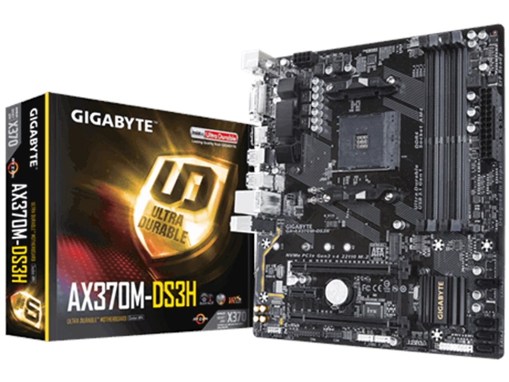 Gigabyte AX370M-DS3H mATX Ultra Durable Motherboard