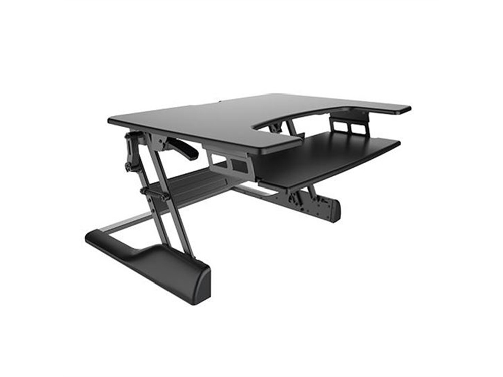 BRATECK Sit-Stand Desktop (Black)