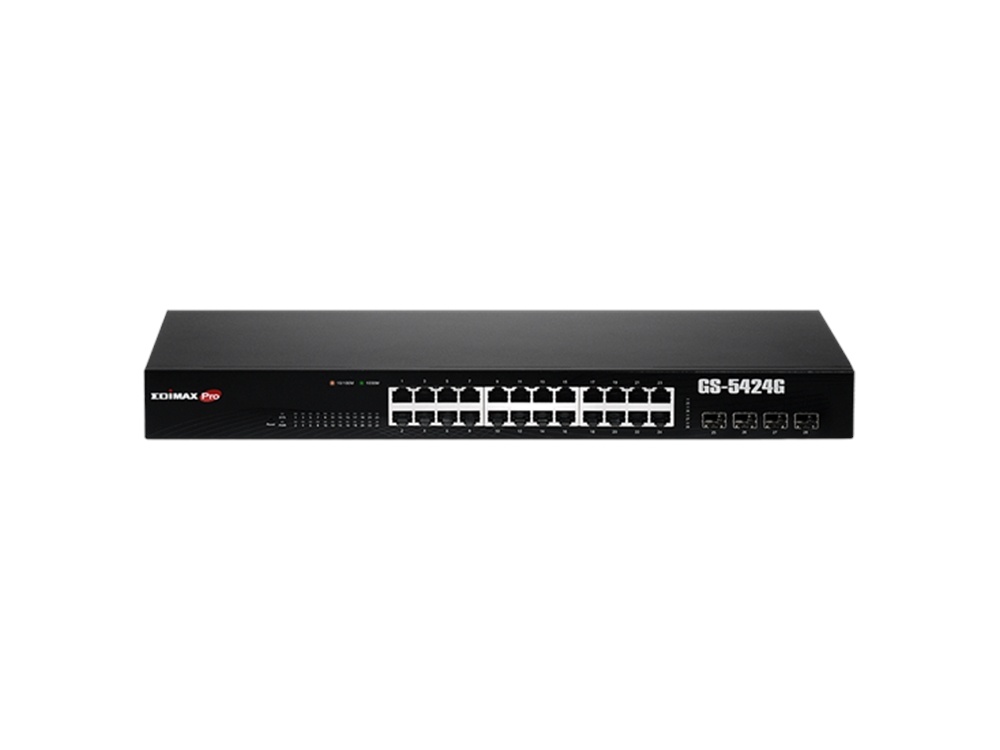 EDIMAX 24 Port + 4x SFP Gigabit Web Smart Network Switch