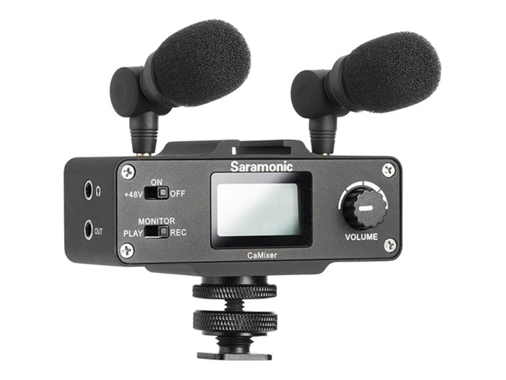 Saramonic CaMixer Microphone Kit (Dual Stereo Condenser Mics, Digital Mixer, XLR/Mini-XLR Input)