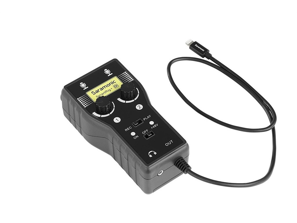Saramonic SmartRig+Di (with Lightning Connector for iOS) - 2-Ch XLR/3.5mm Microphone Audio Mixer