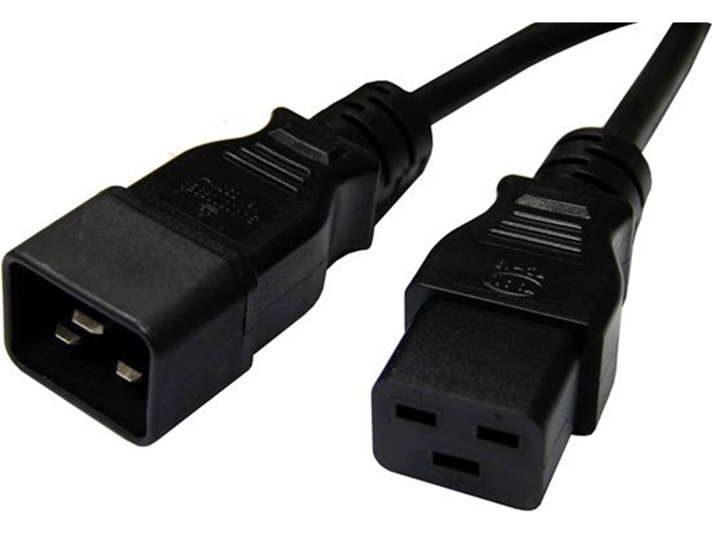 DYNAMIX IEC 16A Power Extension Cord (3m, Black)
