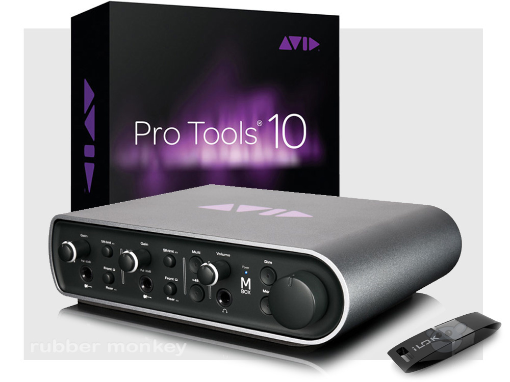 Avid Mbox with protools 10 software and ilok