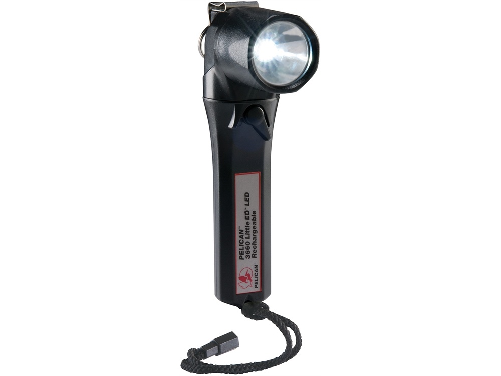 Pelican 3660 Little Ed Rechargeable Recoil LED Right Angle Flashlight (Black)