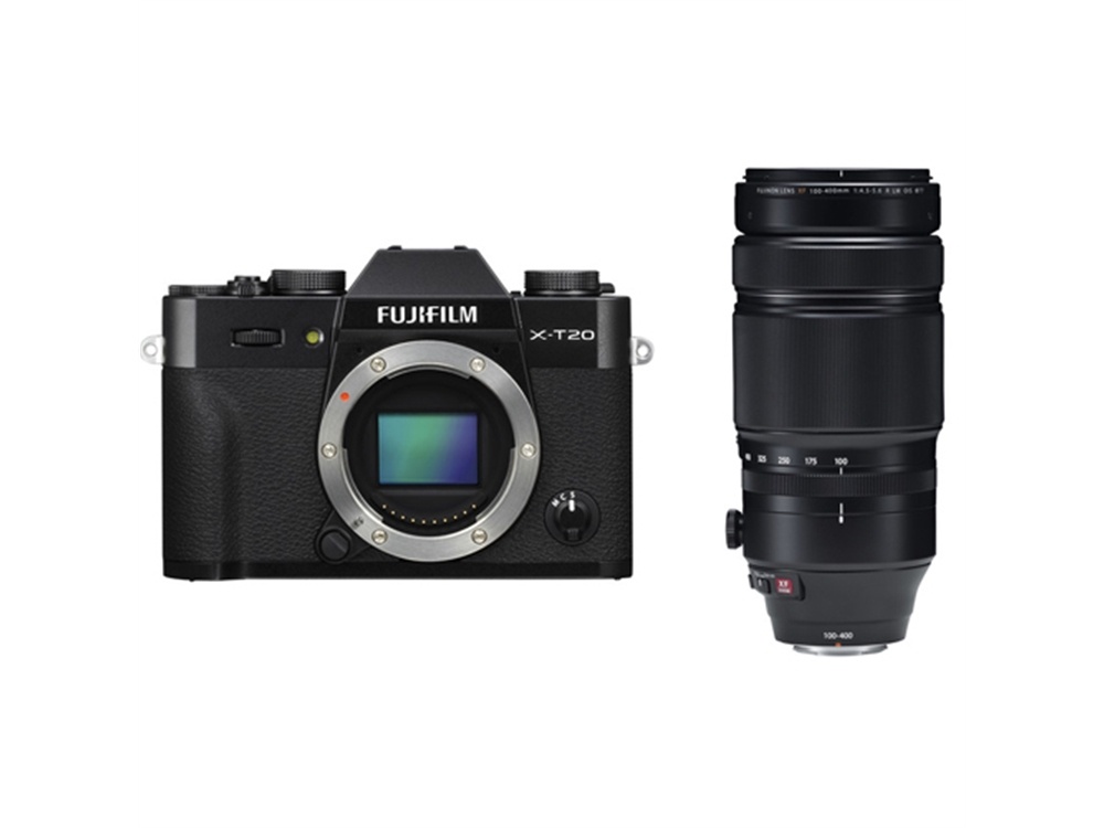 Fujifilm X-T20 Mirrorless Digital Camera (Black) with XF 100-400mm f/4.5-5.6 R LM OIS WR Lens